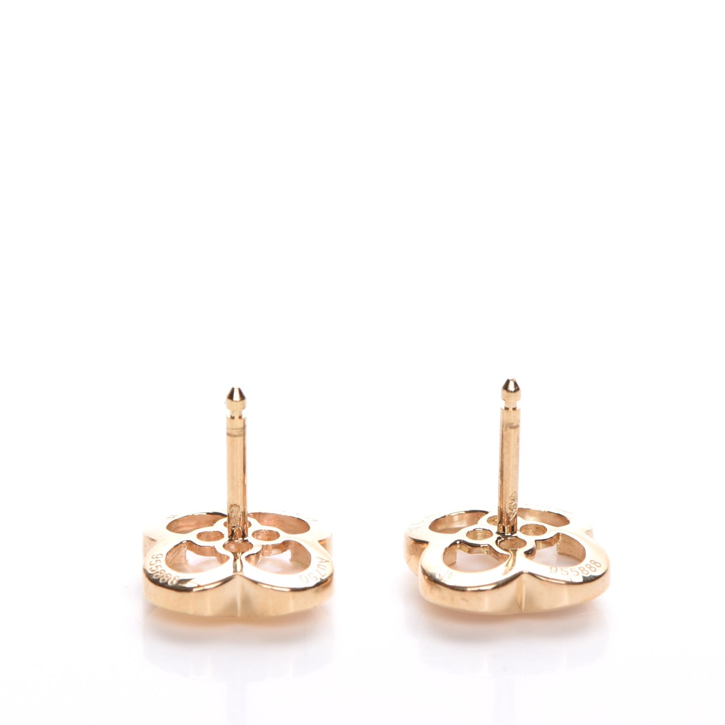 18K Yellow Gold Mother of Pearl Pure Alhambra Earrings