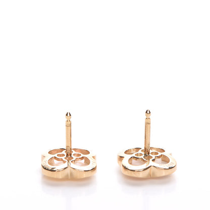Van Cleef & Arpels 18K Yellow Gold Mother of Pearl Pure Alhambra Earrings 3 of 7