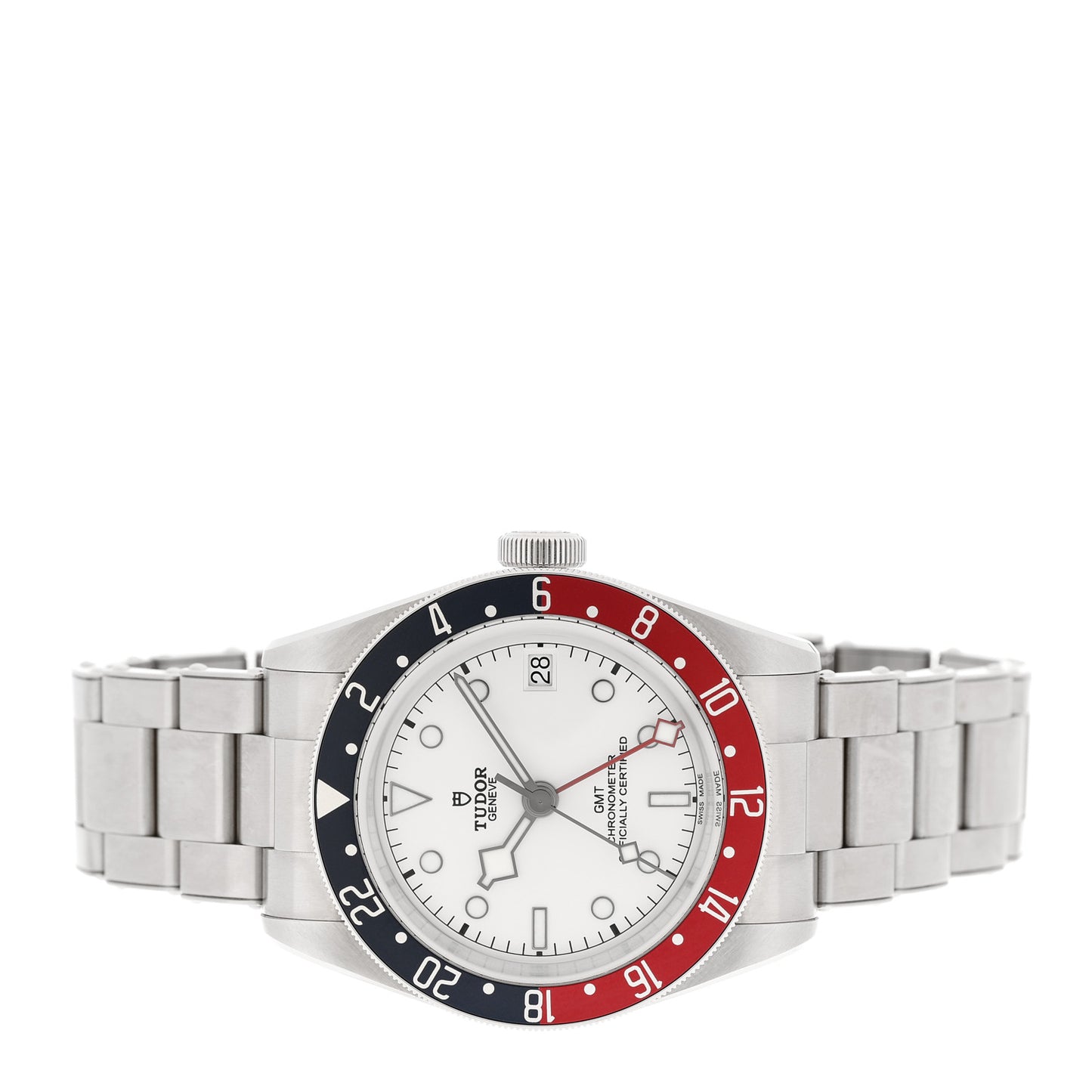 Stainless Steel 41mm Black Bay GMT Automatic Watch White 79830RB