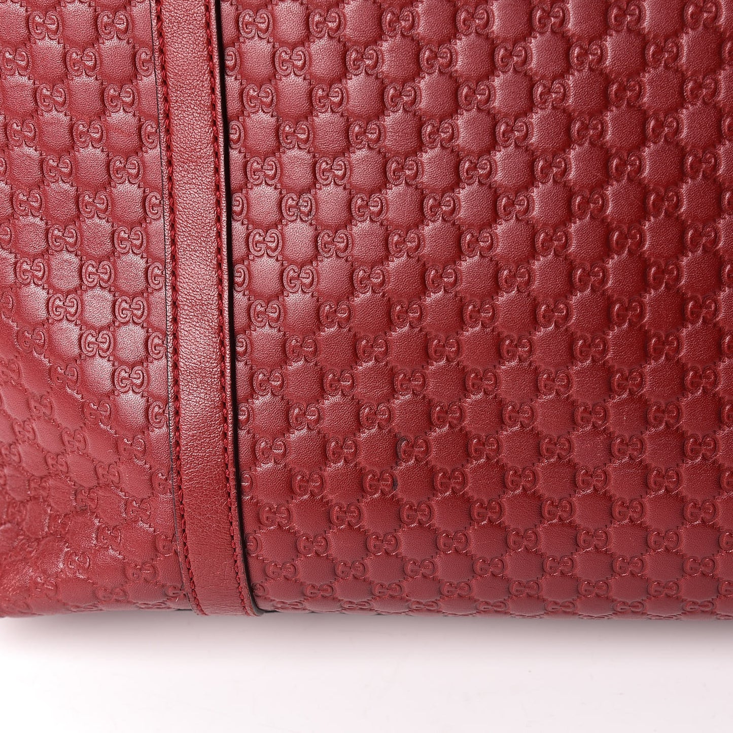 Soft Microguccissima Dome Satchel Red