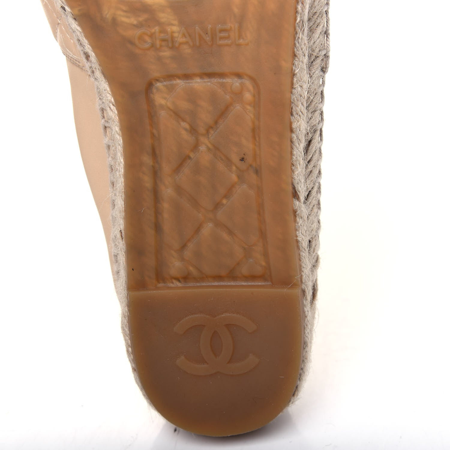 Chanel Lambskin Quilted CC Espadrilles 41 Beige 17 of 21