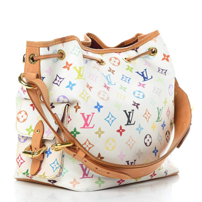 Louis Vuitton Monogram Multicolor Petit Noe White 3 of 13