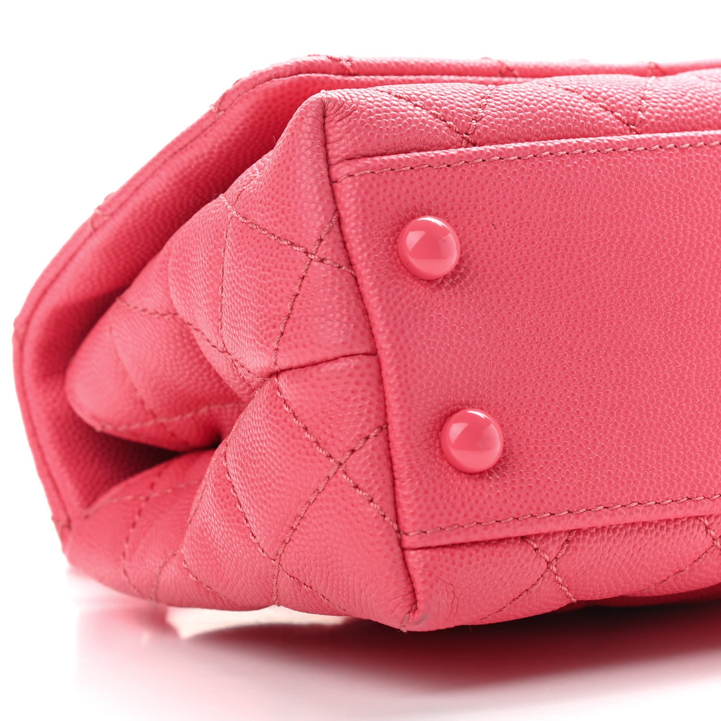 Caviar Quilted Incognito Extra Mini Coco Handle Flap Pink