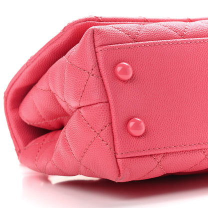 Chanel Caviar Quilted Incognito Extra Mini Coco Handle Flap Pink 8 of 9