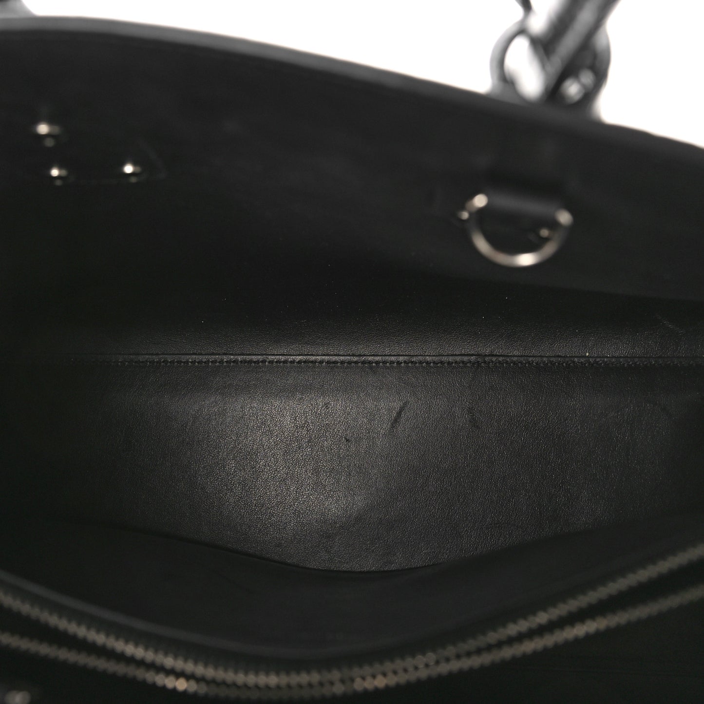 Calfskin Crocodile Embossed Small Sac de Jour Black