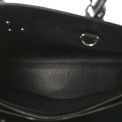 Saint Laurent Calfskin Crocodile Embossed Small Sac de Jour Black 6 of 11