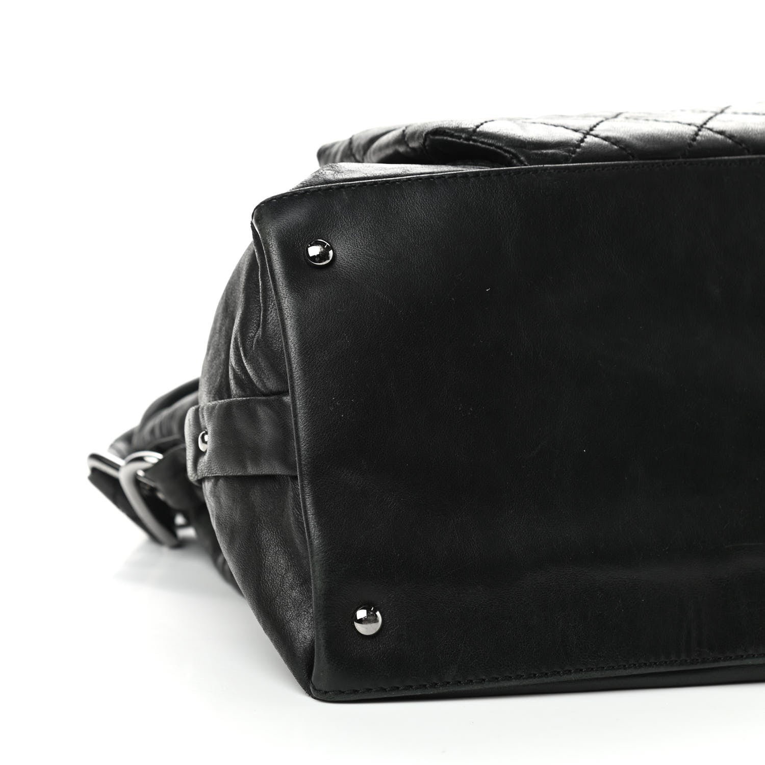 Chanel Lambskin Quilted Mademoiselle Hobo Black 8 of 11