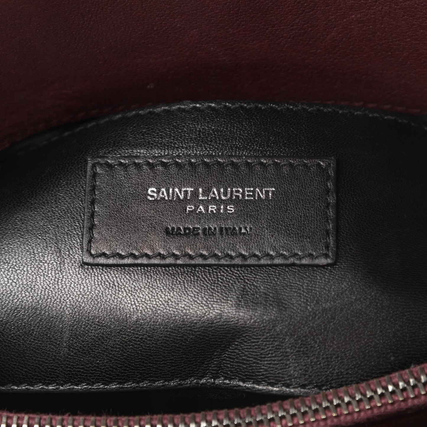 Sheepskin Matelasse Chevron Monogram Medium College Bag Rouge Legion