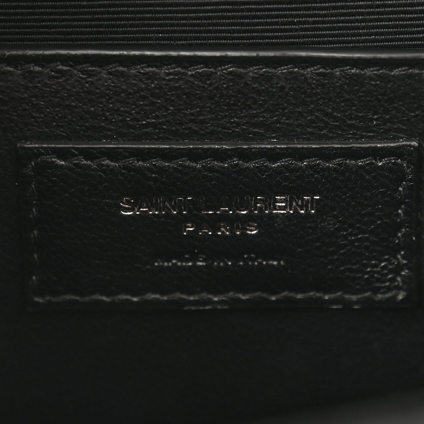 Grain De Poudre Textured Mixed Matelasse Triquilt Medium Monogram Monochrome Satchel Black