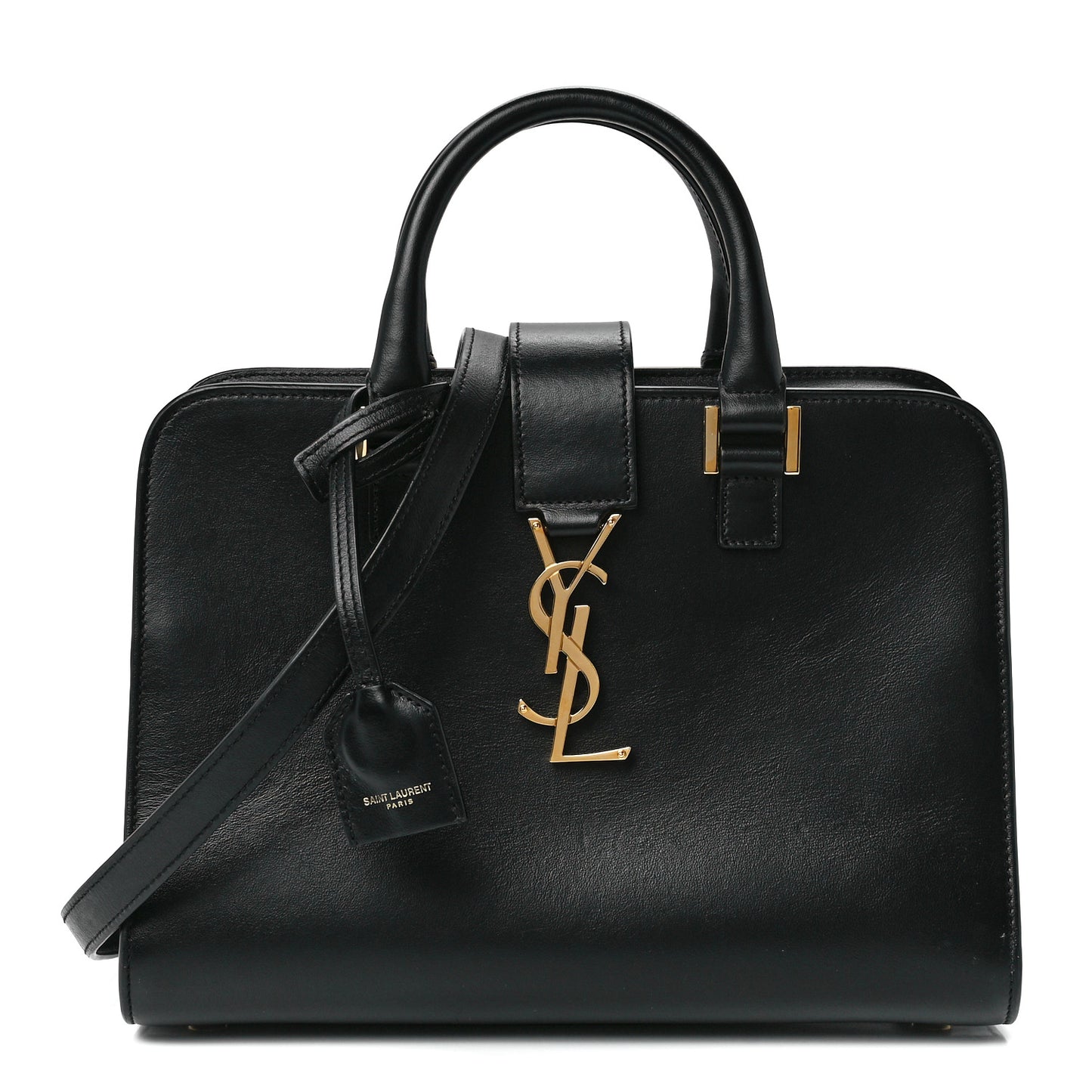 Calfskin Monogram Baby Cabas Black