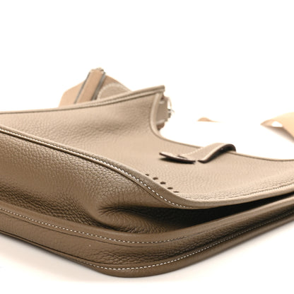 Hermes Taurillon Clemence Evelyne III PM Etoupe 10 of 10