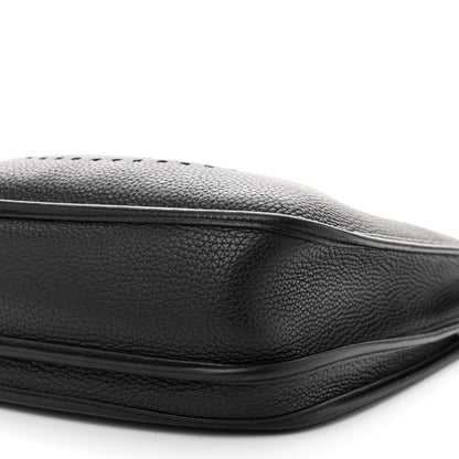 Hermes Taurillon Clemence EVELYNE III PM Black 10 of 11