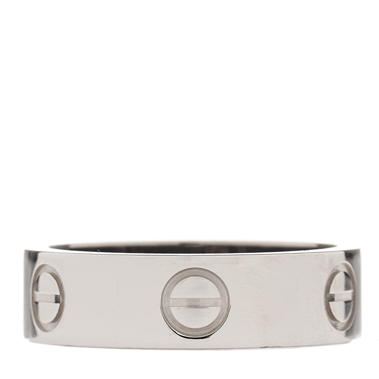 Cartier 18K White Gold 5.5mm LOVE Ring 53 6.25 2 of 10