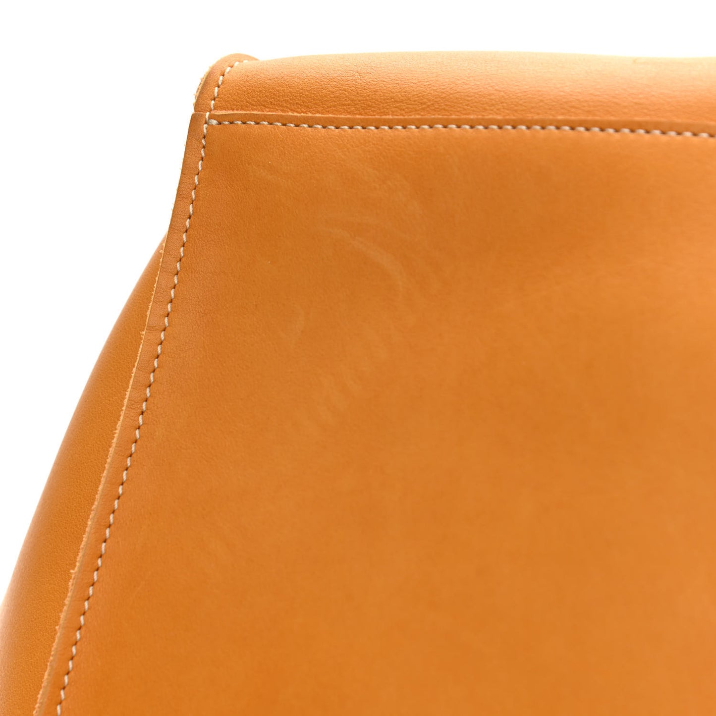 Soft Bare Calfskin Medium Big Bag Dark Yellow