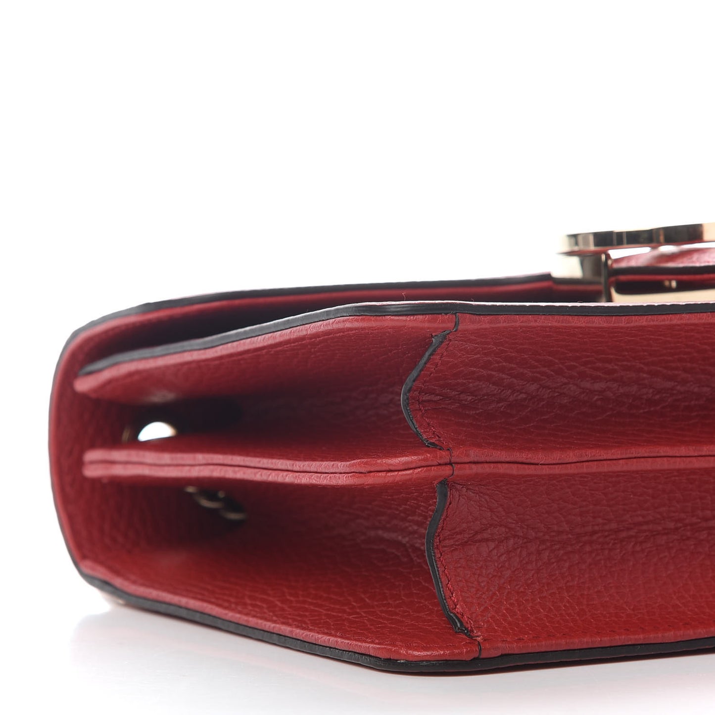 Dollar Calfskin Small Interlocking G Shoulder Bag Red