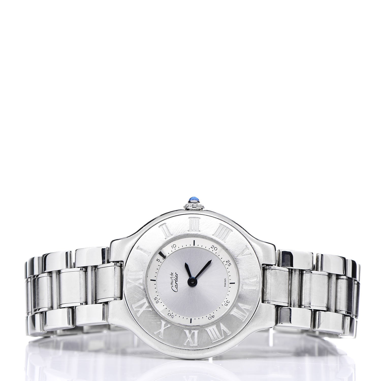 Cartier Stainless Steel 31mm Must De 21 Quartz Watch 3 of 7