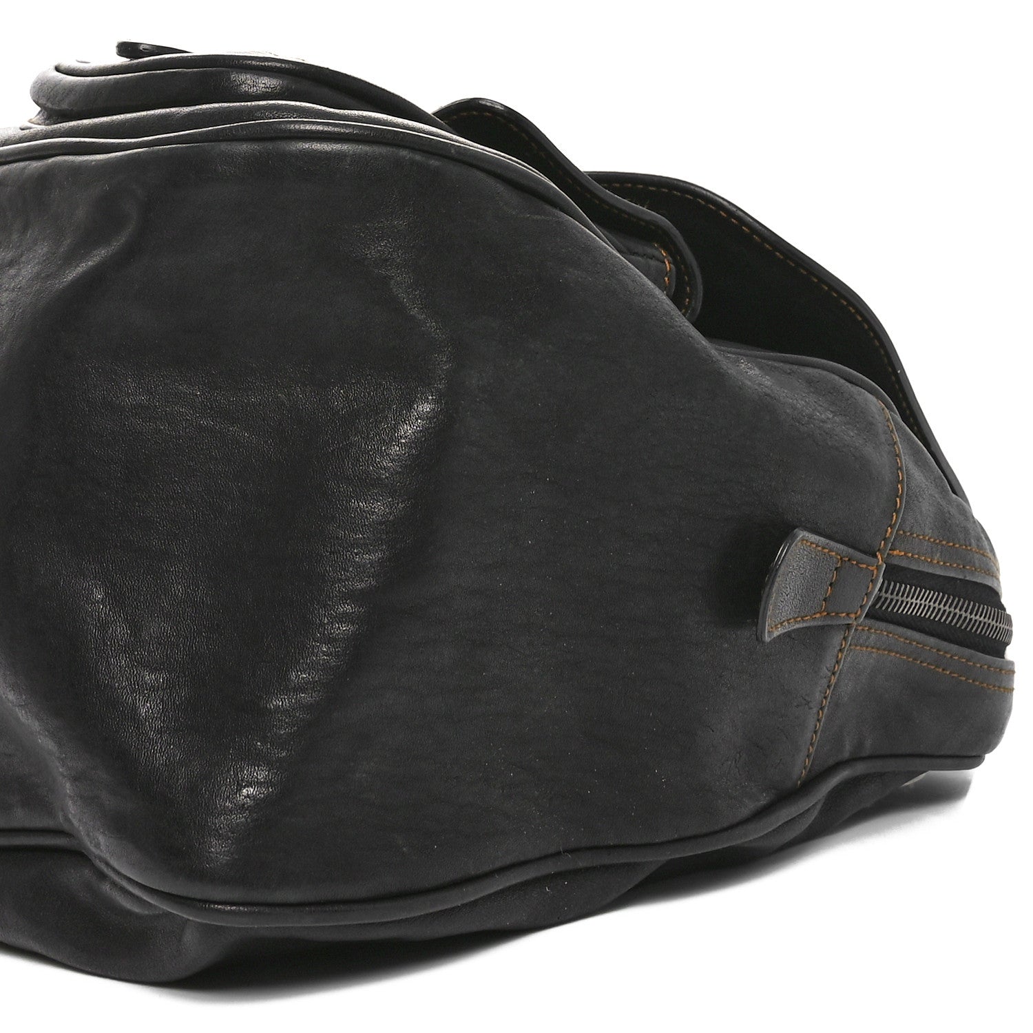 Christian Dior Calfskin Large Gaucho Double Saddle Bag Brown 10 of 10