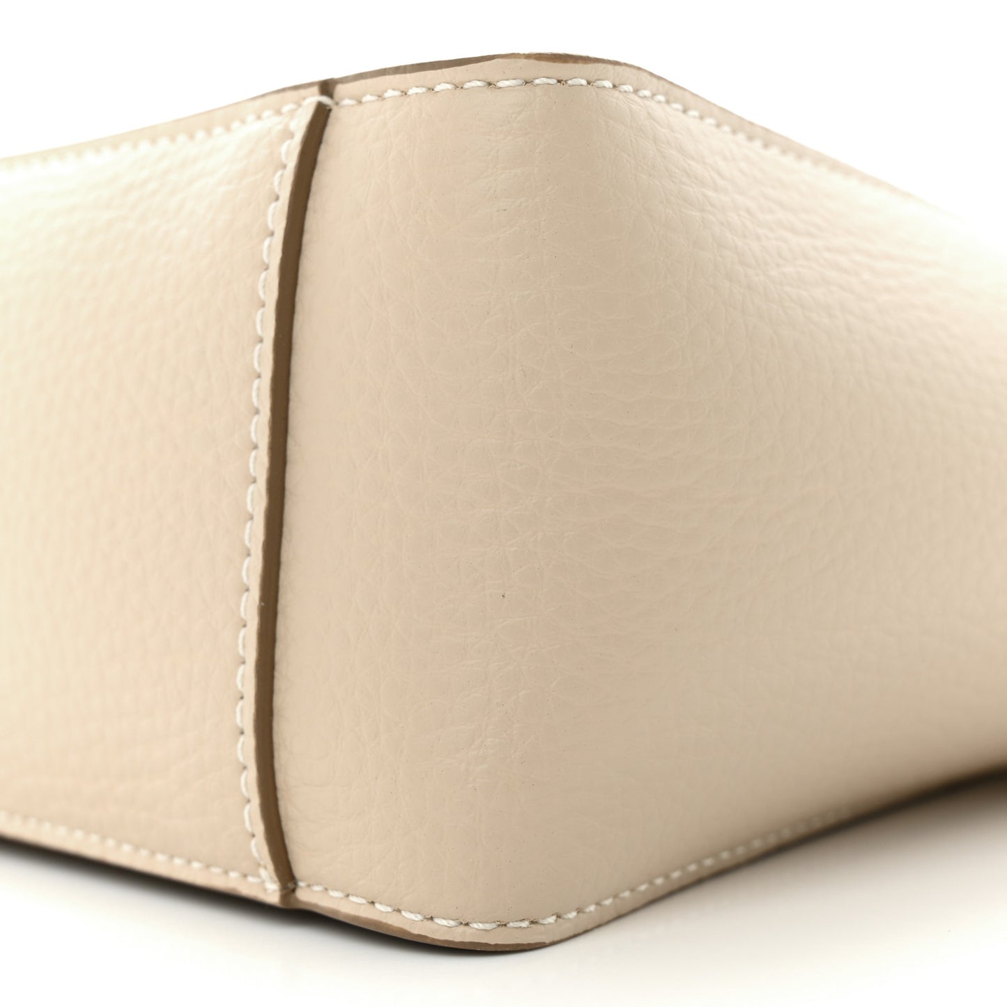 Grainy Alter Mat Studded Logo Mini Crossbody Cream