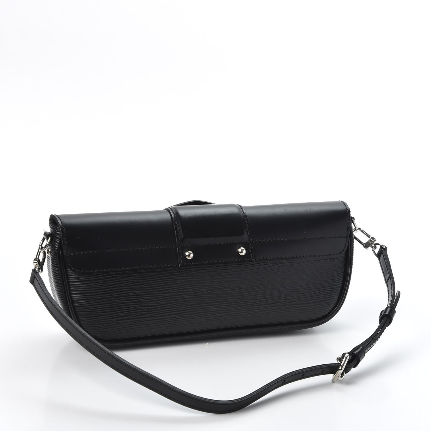 Louis Vuitton Epi Montaigne Clutch Black 2 of 9