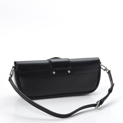 Louis Vuitton Epi Montaigne Clutch Black 2 of 9
