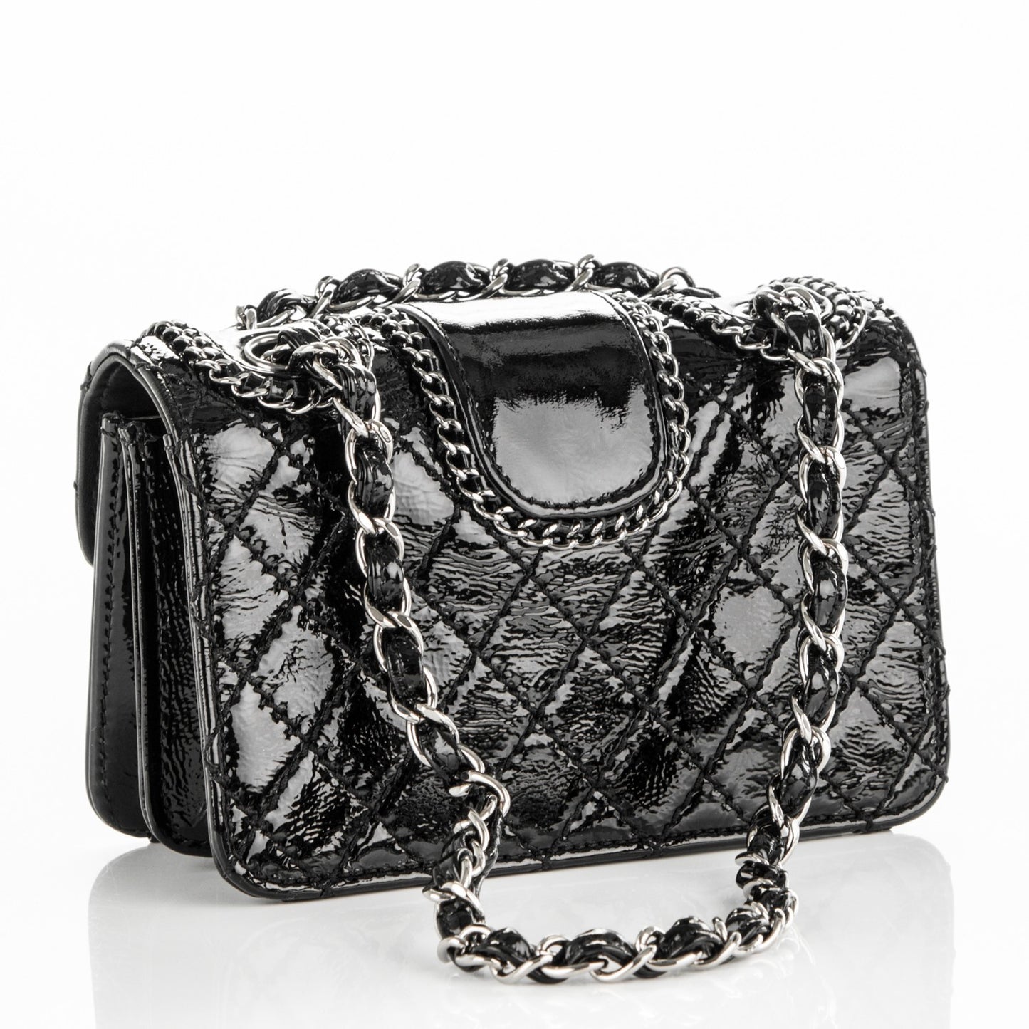 Patent Mini Madison Flap Black
