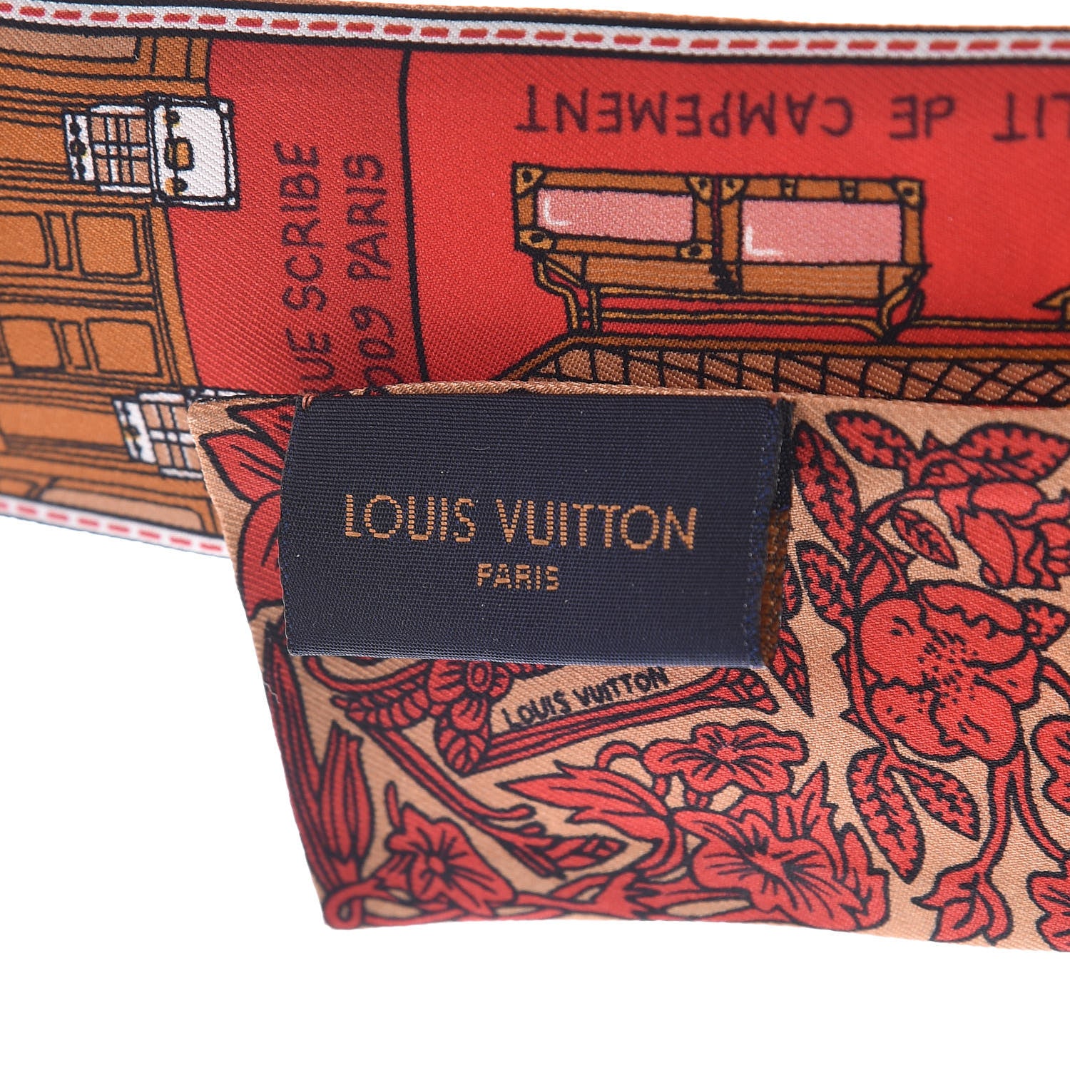 Louis Vuitton Silk Jeu De Louis BB Bandeau Beige 3 of 4