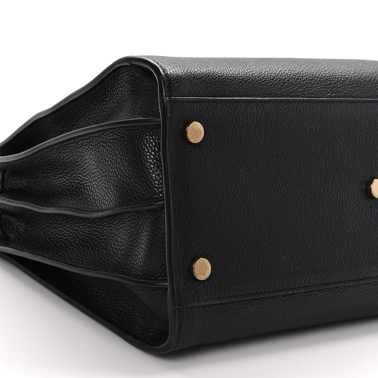 Grained Calfskin Small Supple Sac De Jour Black