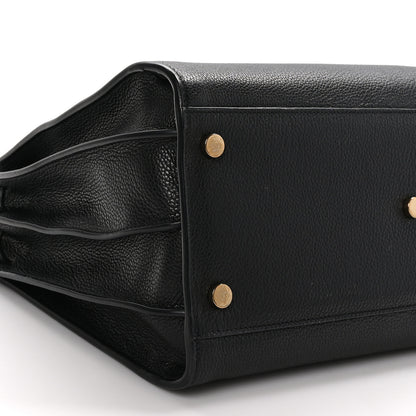 Saint Laurent Grained Calfskin Small Supple Sac De Jour Black 11 of 12