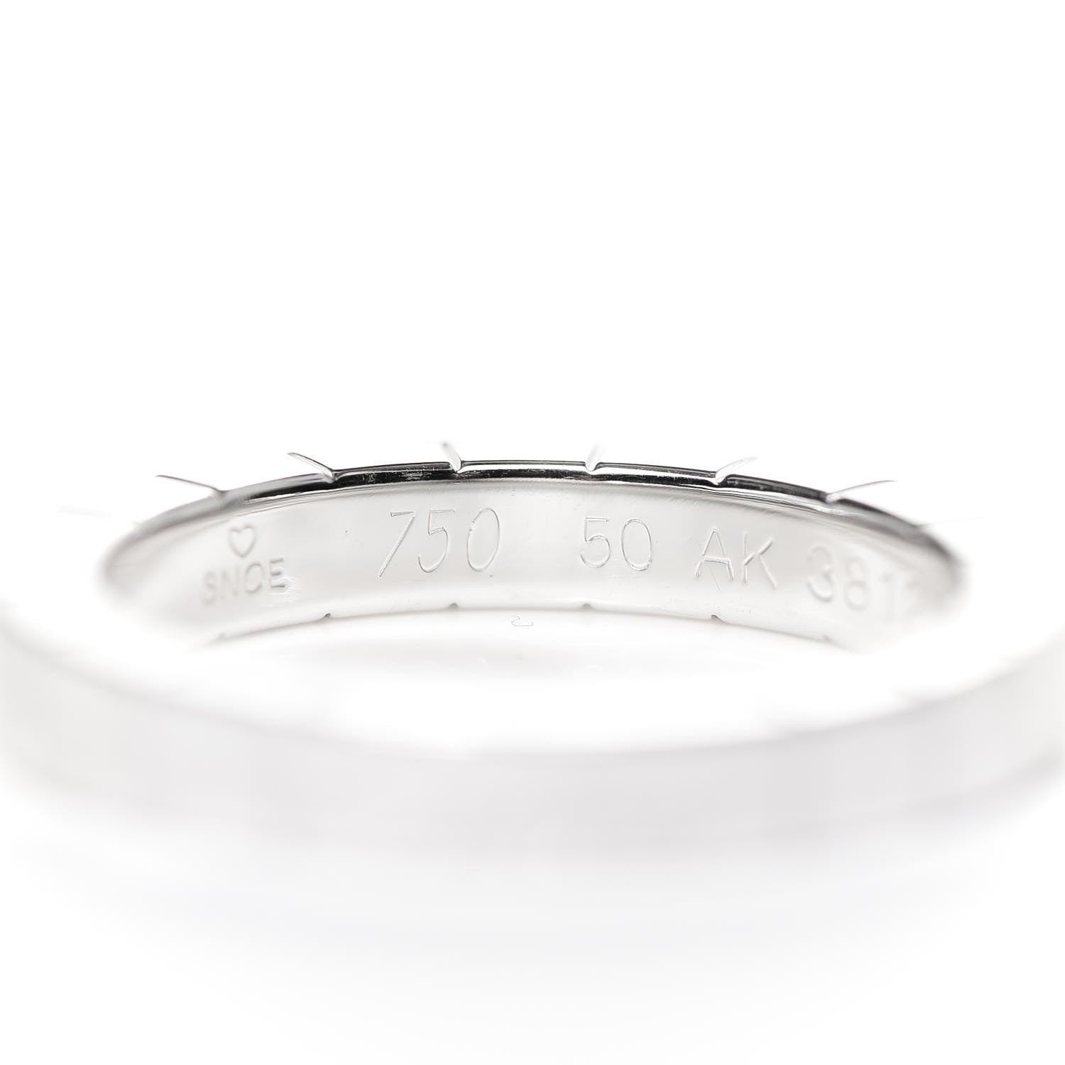 Cartier 18K White Gold Lanieres Ring 50 5.25 5 of 5