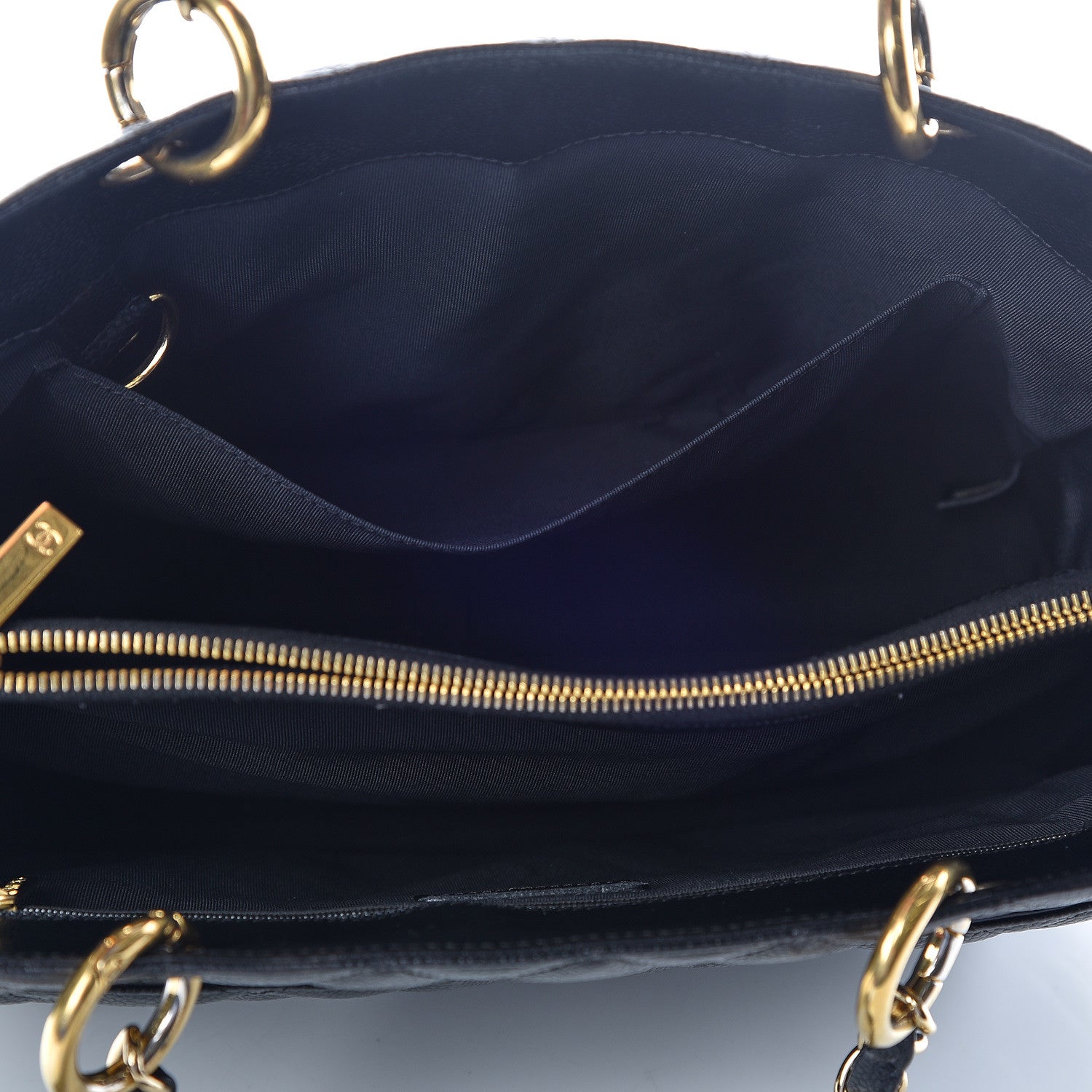 Chanel Caviar Quilted Grand Shopping Tote GST Black 7 of 23