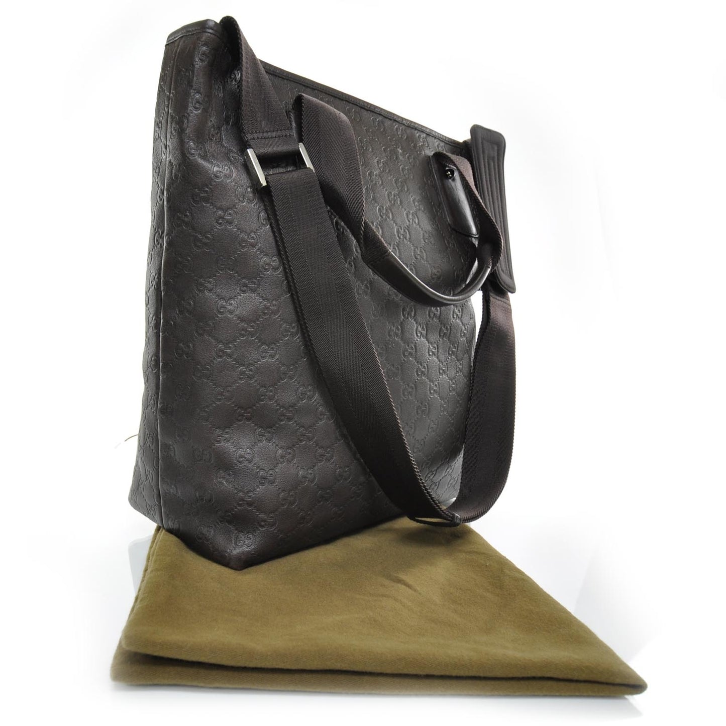 Guccissima Large Tote Brown