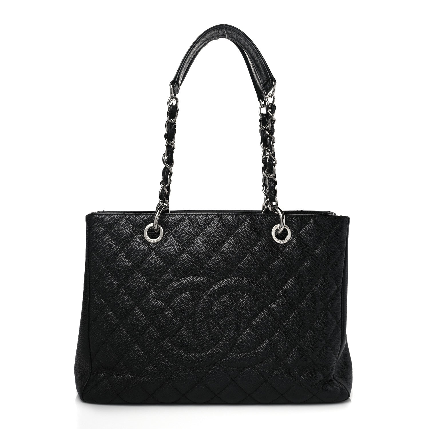 Chanel Caviar Quilted Grand Shopping Tote GST Black 1 of 12