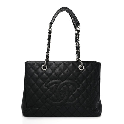 Chanel Caviar Quilted Grand Shopping Tote GST Black 1 of 12