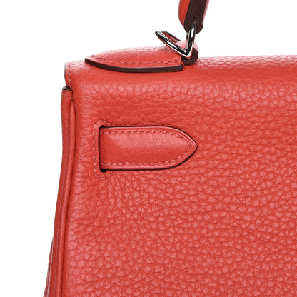 Hermes Taurillon Clemence Kelly Retourne 28 Rouge Pivoine 27 of 33