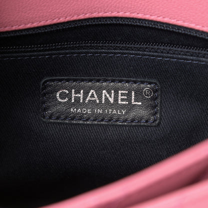 Chanel Shiny Goatskin Quilted Small Double Carry Waist Chain Flap Pink 6 of 11