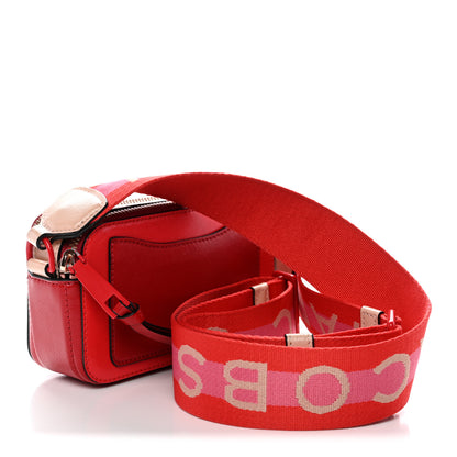 Marc Jacobs Saffiano Small Snapshot Camera Bag Red Beige 3 of 12