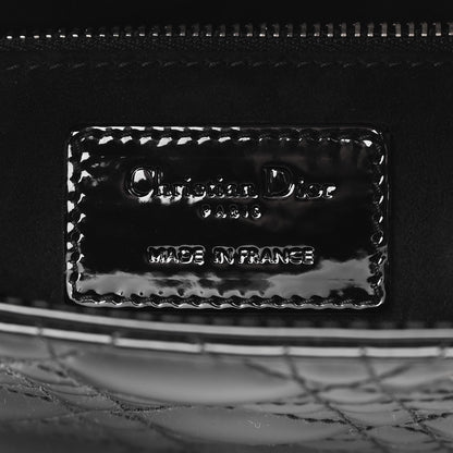 Christian Dior Patent Cannage Small Lady Dior Black 6 of 8