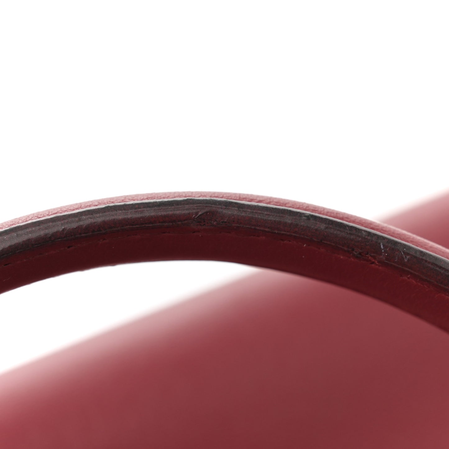 Nappa Elaphe Monster Eyes Mini Peekaboo Iconic Satchel Ruby Bois de Rose Natural