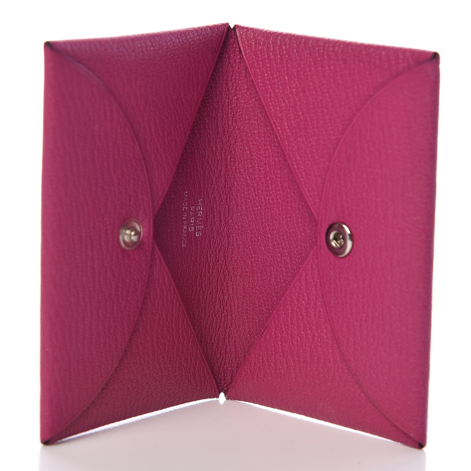 Hermes Chevre Mysore Calvi Card Case Rose Pourpre 5 of 7