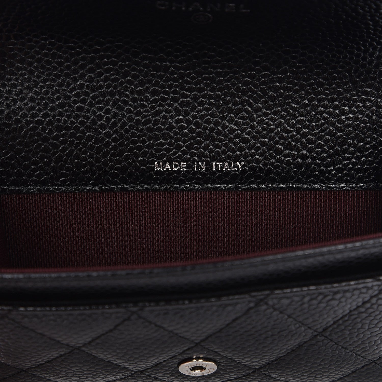 Chanel Caviar Quilted Flap Card Holder Black 7 of 8