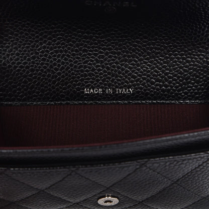 Chanel Caviar Quilted Flap Card Holder Black 7 of 8