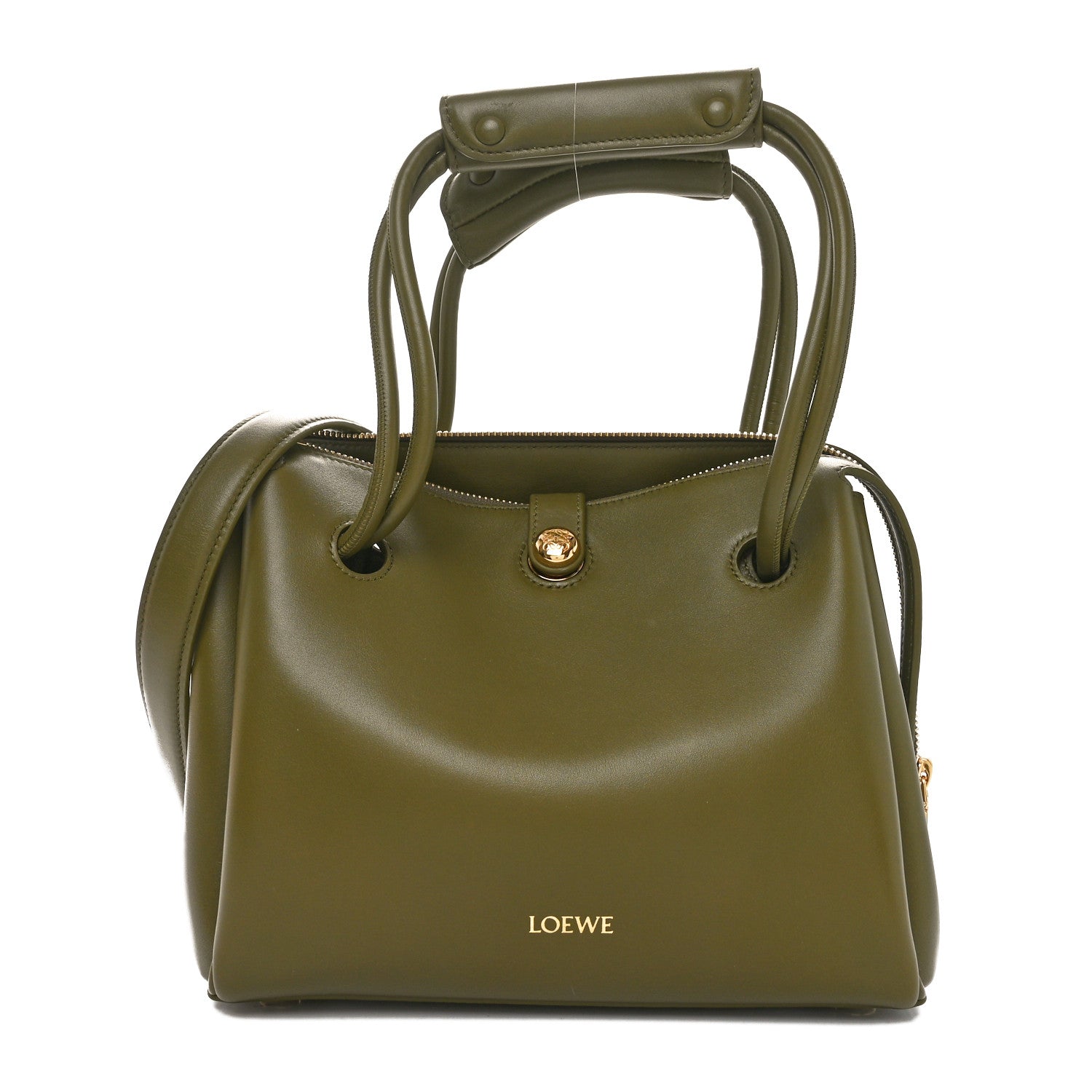 Loewe Supple Calfskin Small Madrid Bag Olive 1 of 9