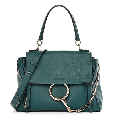 Chloe Calfskin Small Faye Day Shoulder Bag Blue 1 of 14