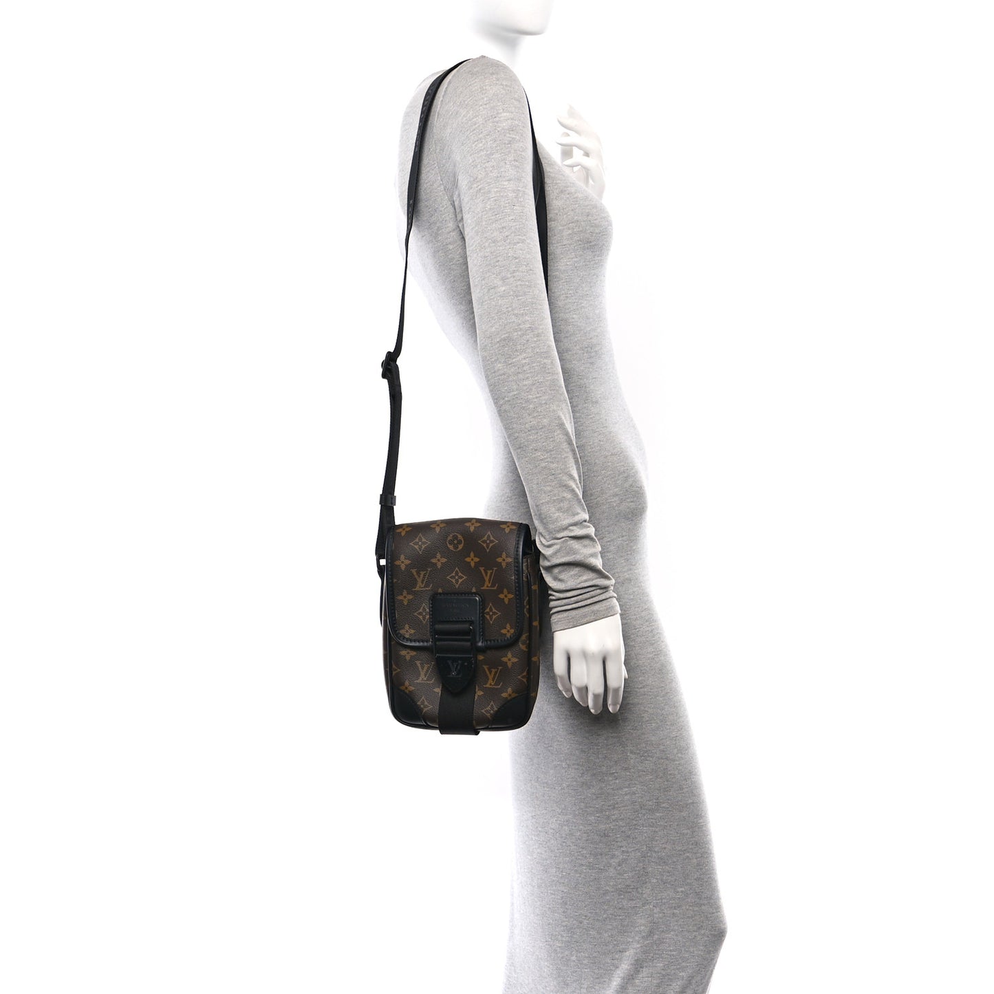 Monogram Macassar Archy Messenger PM