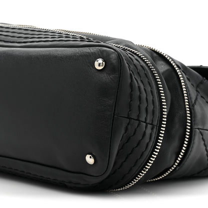 Chanel Calfskin Stitched Large Expandable Flap Bag Black 11 of 15