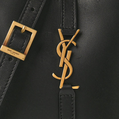 Saint Laurent Smooth Calfskin Mini Le 5 A 7 Vertical Hobo Black 8 of 10