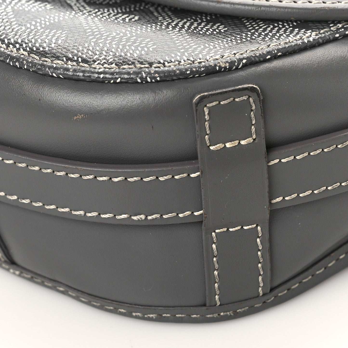Goyardine Belvedere II PM Messenger Bag Gray