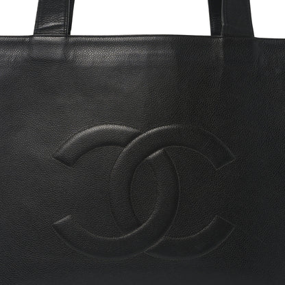 Chanel Caviar CC Tote Black Black 8 of 11