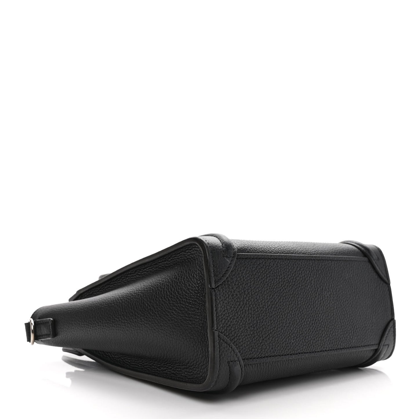 Drummed Calfskin Nano Luggage Black