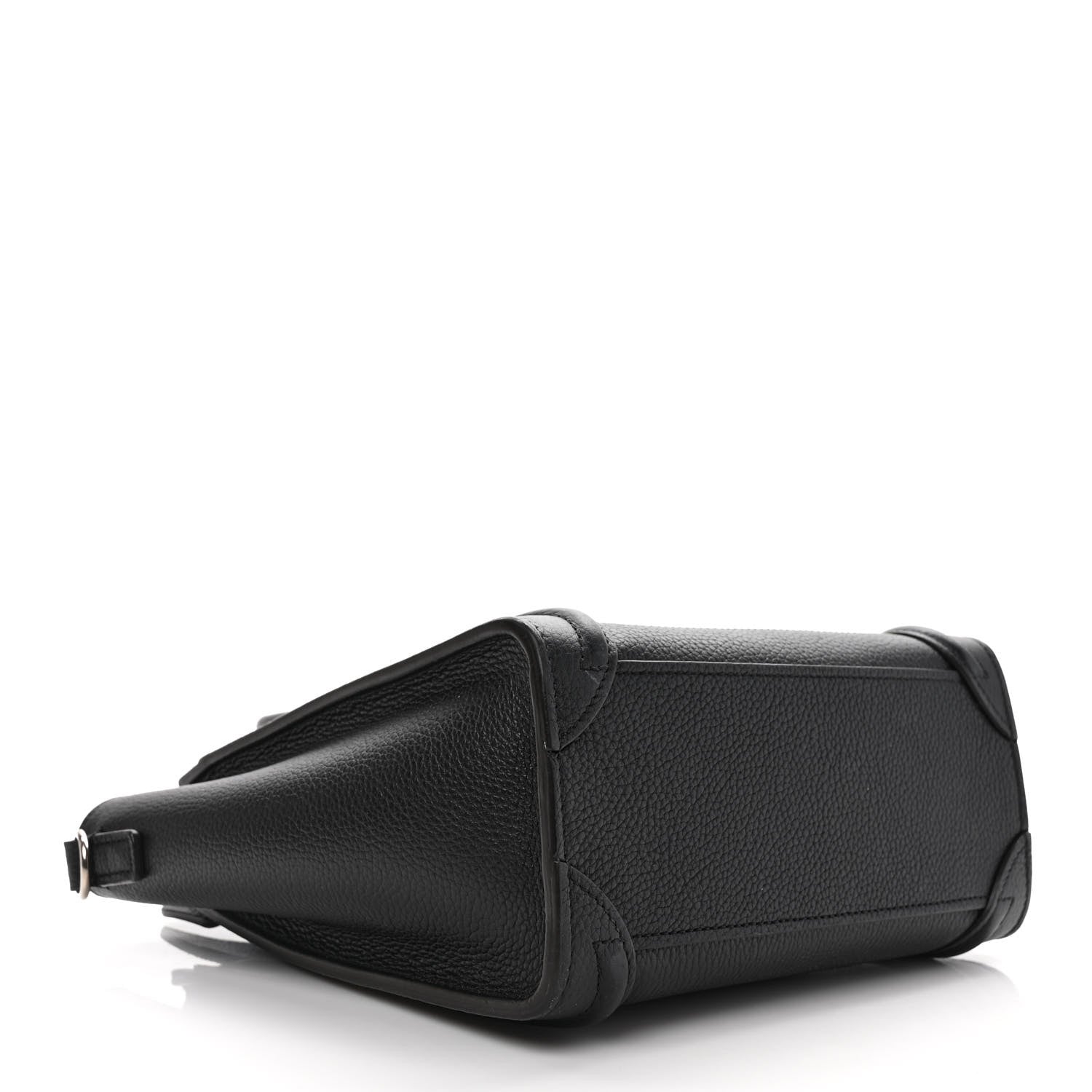 Celine Drummed Calfskin Nano Luggage Black 4 of 9